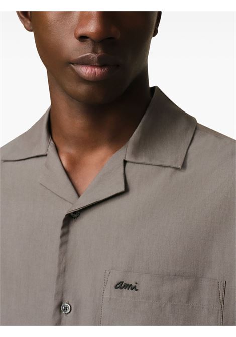 s/s boxy shirt man smoke grey AMI PARIS | HSH236.CO00990953